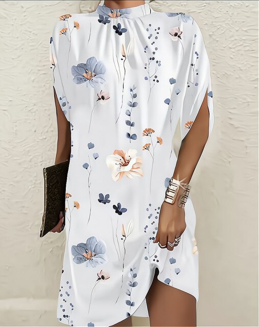 LM | Fashion dress with batwing sleeves