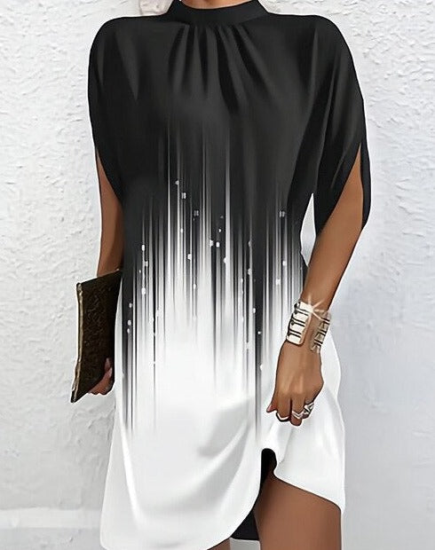 LM | Fashion dress with batwing sleeves