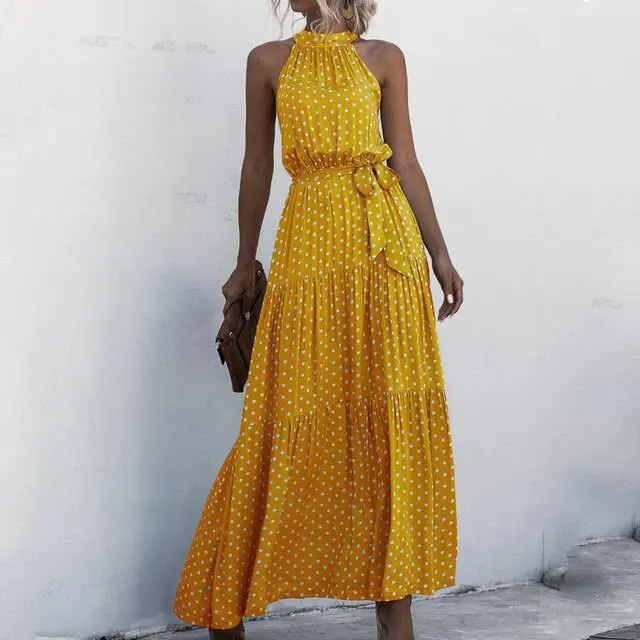 LM | Strapless maxi dress with floral print