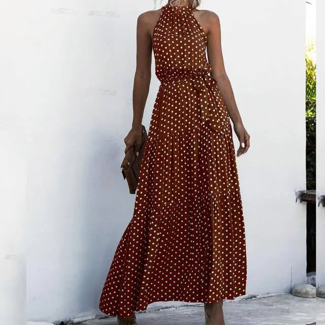 LM | Strapless maxi dress with floral print