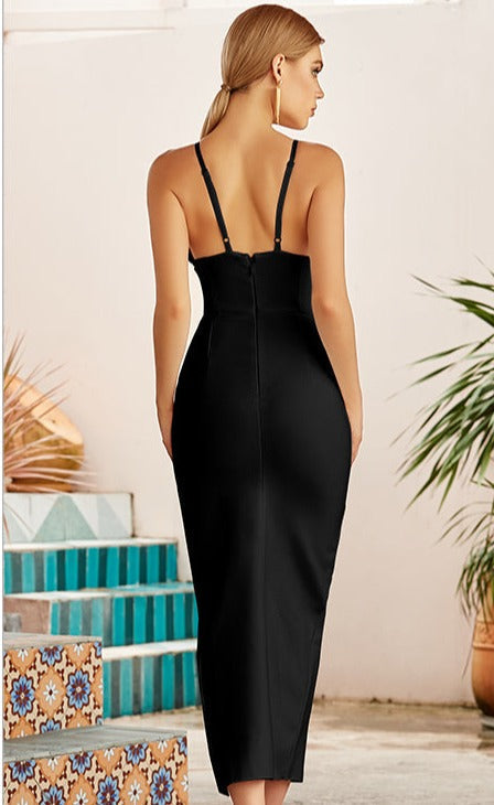 LM | Adyce Bodycon Bandage Dress Spaghetti Strap