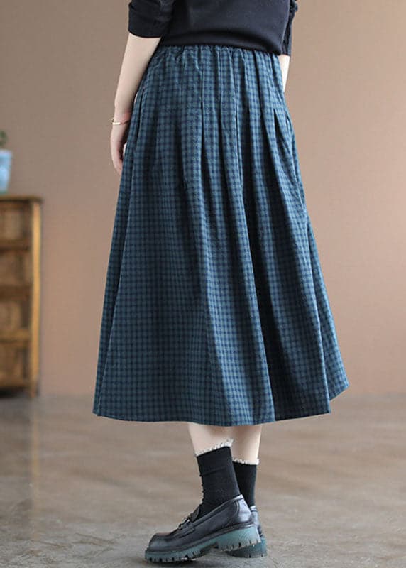 LM | Elastic plaid skirt