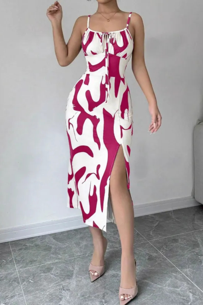 LM | Strappy summer dress with slit