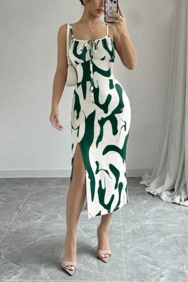 LM | Strappy summer dress with slit