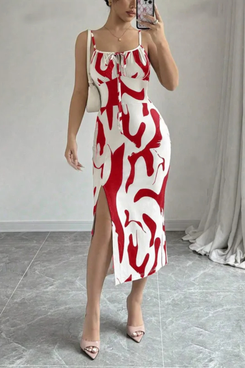 LM | Strappy summer dress with slit