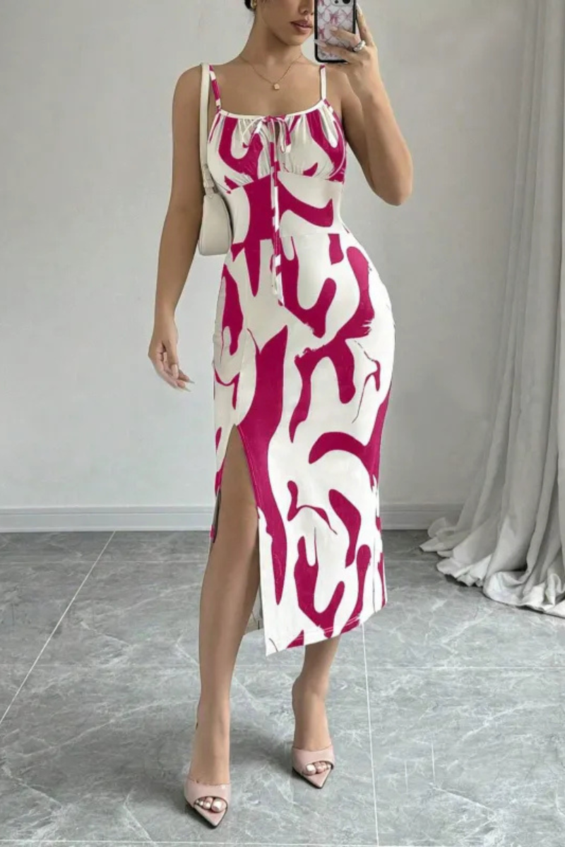 LM | Strappy summer dress with slit