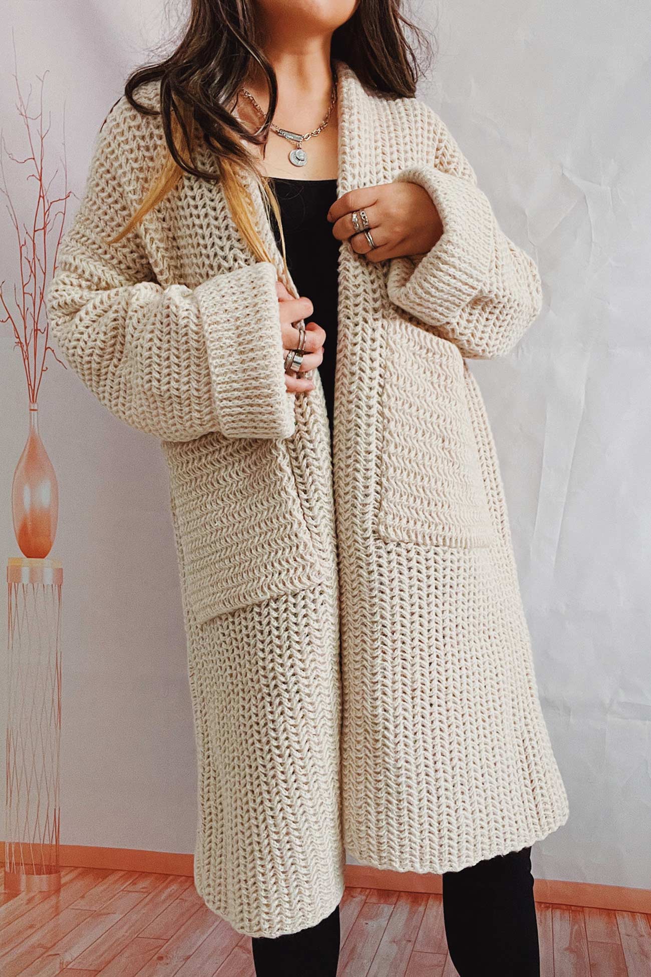 LM | Fashionable and effortless winter cardigan