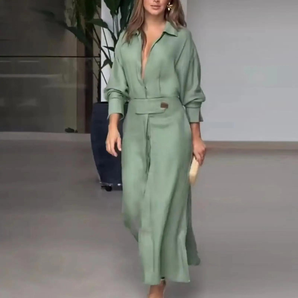 LM | Elegant women's dress with slit