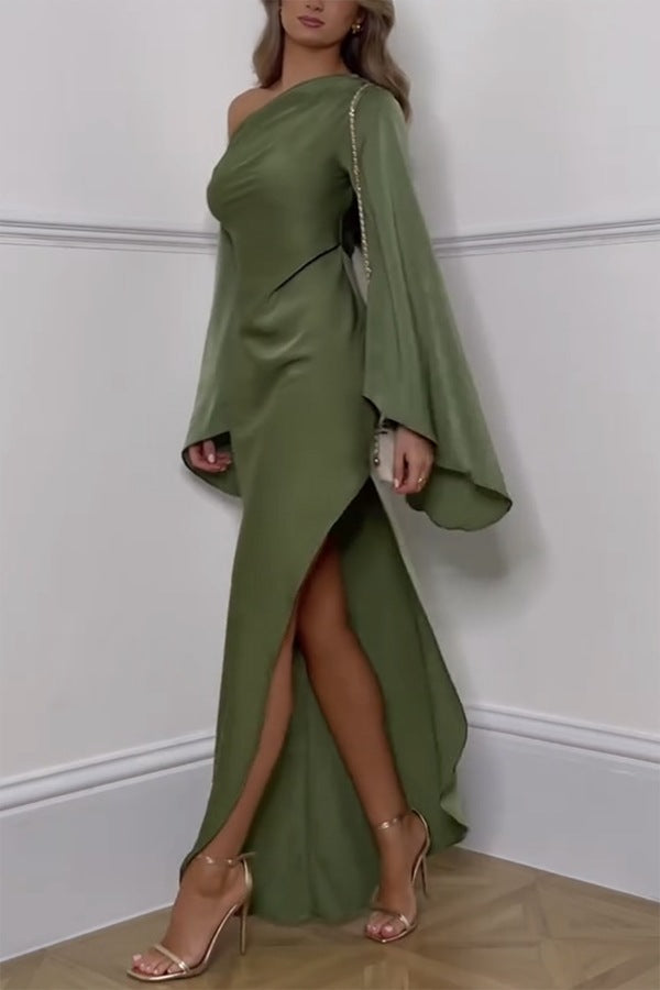 LM | Isabella one-shoulder maxi dress