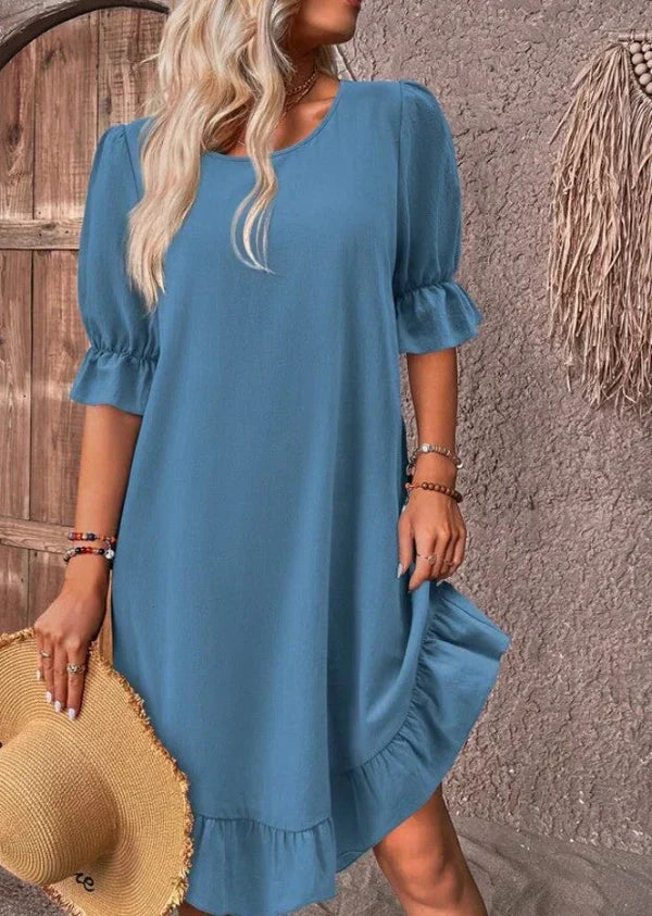 LM | Dress with ruffled hem