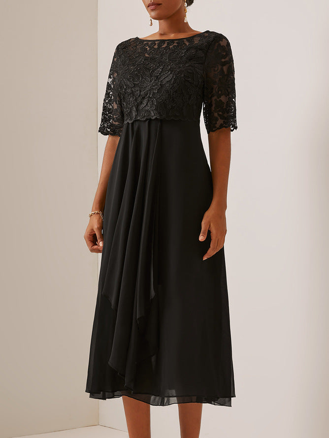 LM | Elegant lace midi dress