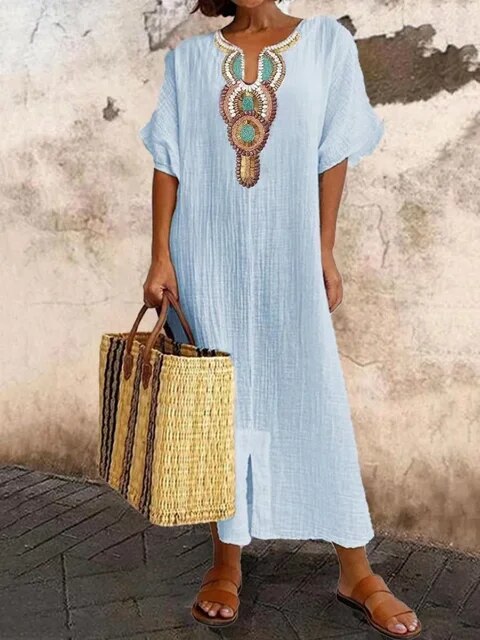 LM | Cotton and linen dress