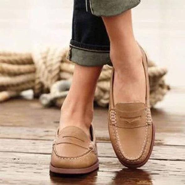TS | Moccasins Casual Flats Oxfords Slip On Round Toe Loafers for women