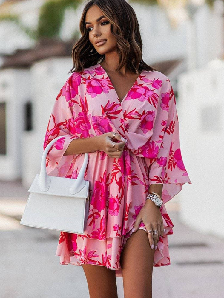 LM | Boho mini dress for women
