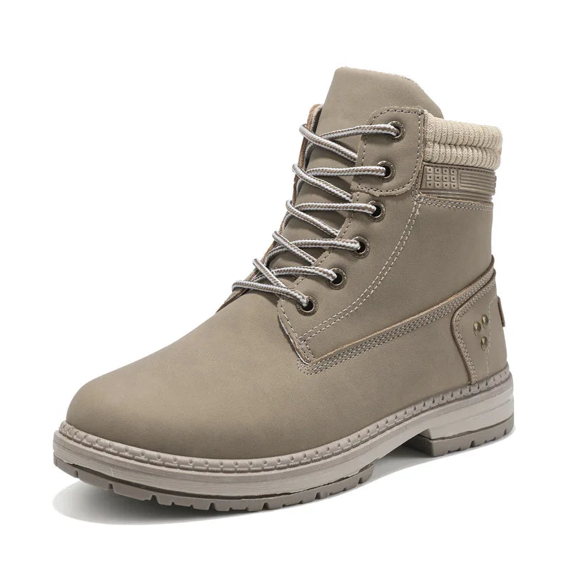 Trendy Women's Boots 2024 Autumn and Winter New Korean Edition Solid Color Outdoor Thick Bottom Versatile Women's Single Boots