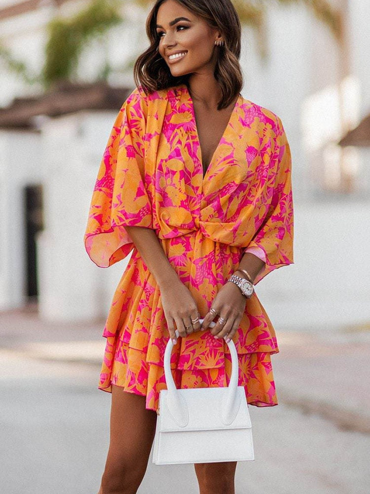 LM | Boho mini dress for women