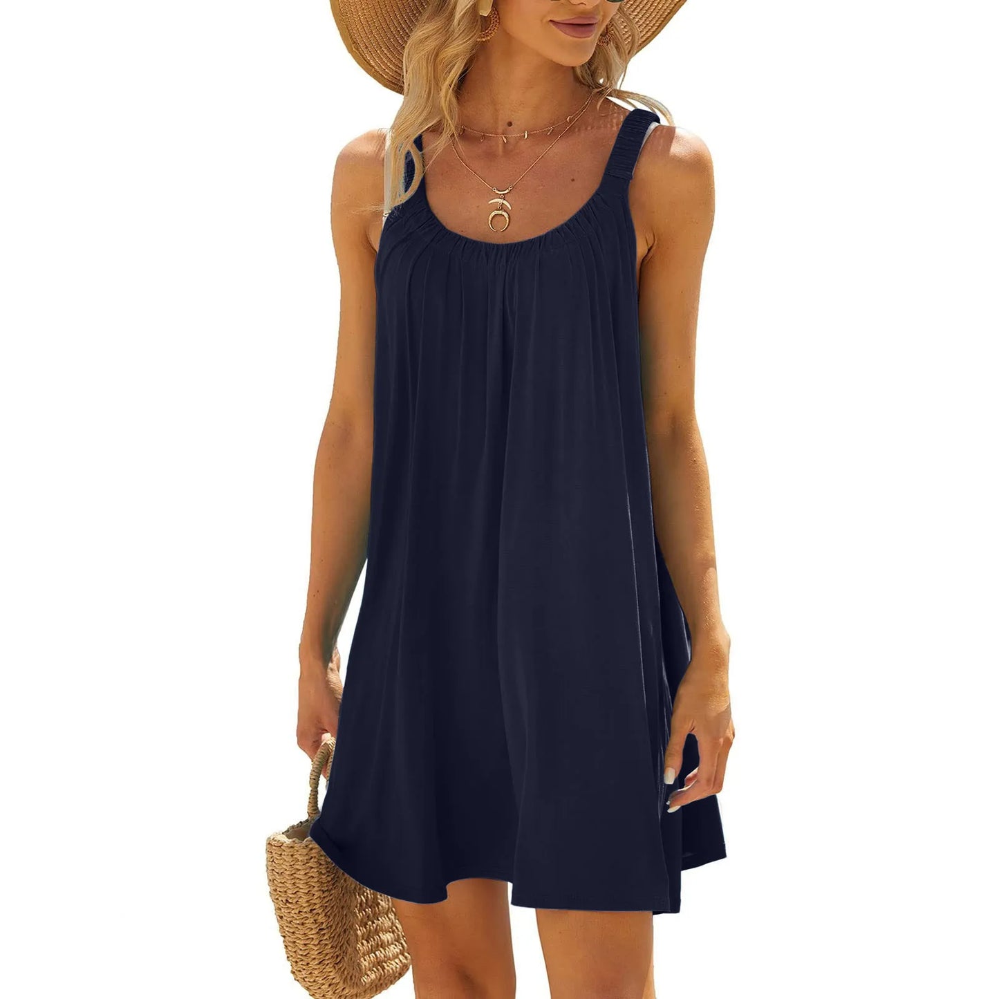 LM | Elegant sleeveless mini dress