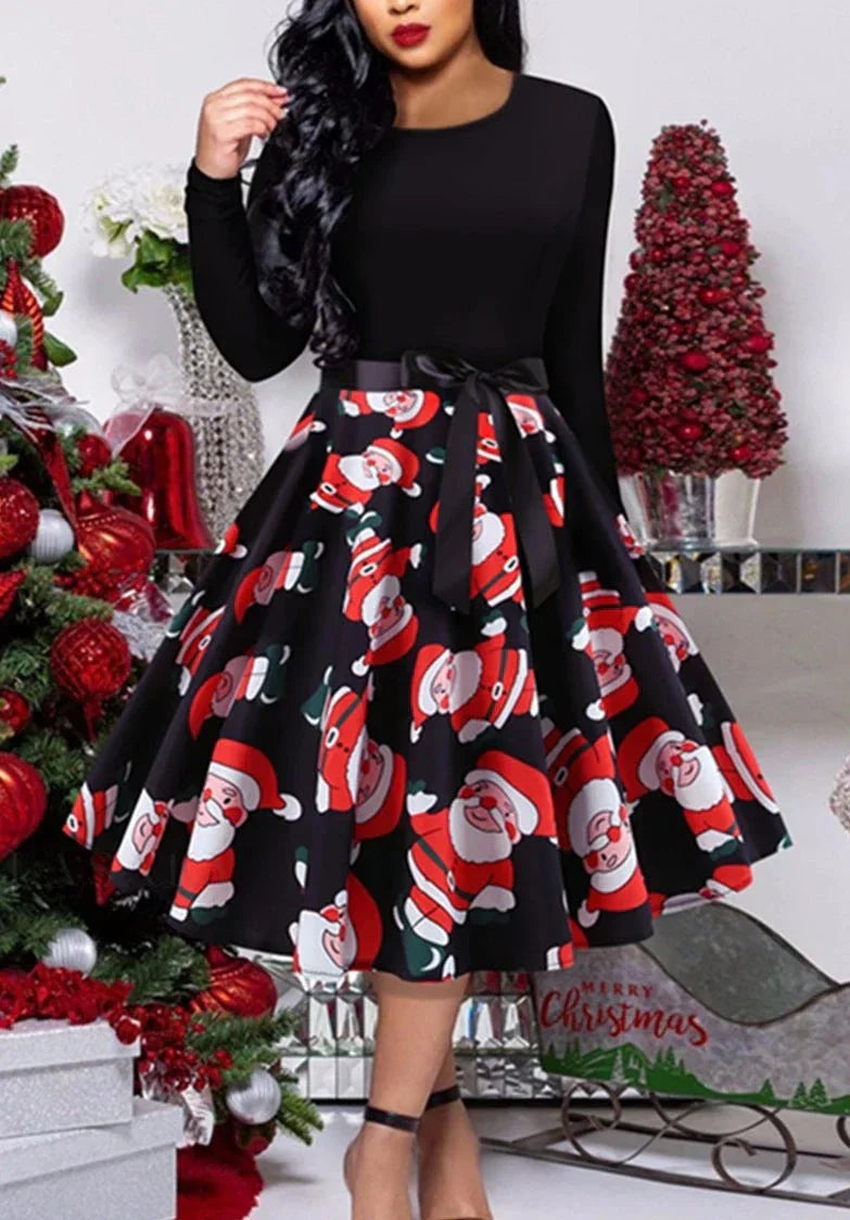 LM | Classic vintage dress with long sleeves