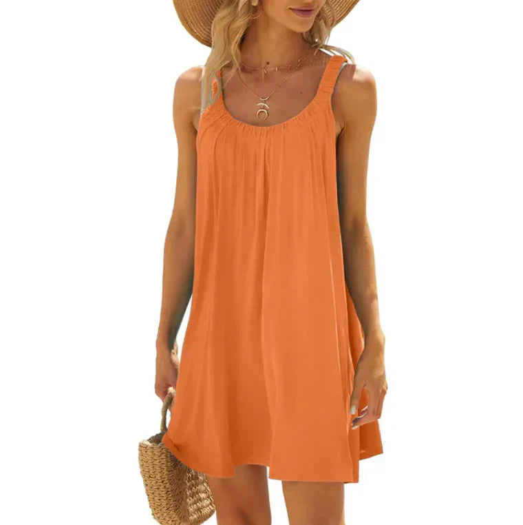 LM | Elegant sleeveless mini dress