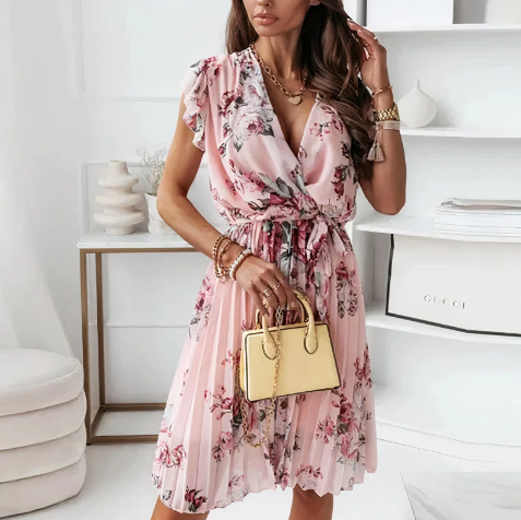 LM | Elegant floral summer dress