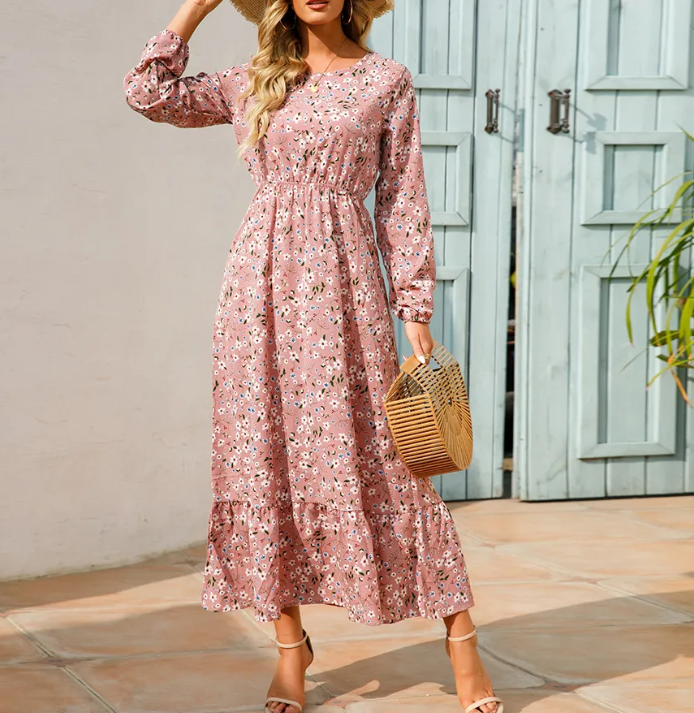 LM | Bohème with floral pattern dress