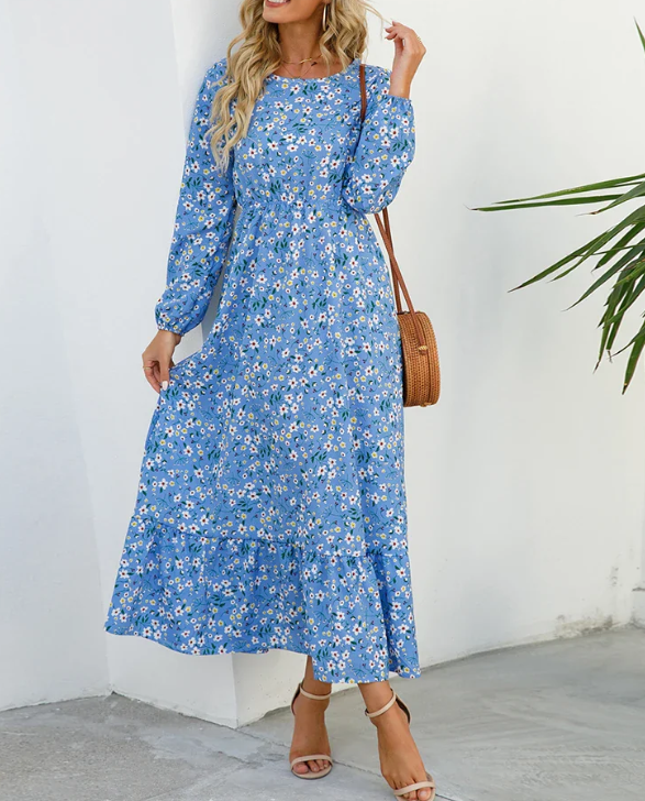 LM | Bohème with floral pattern dress