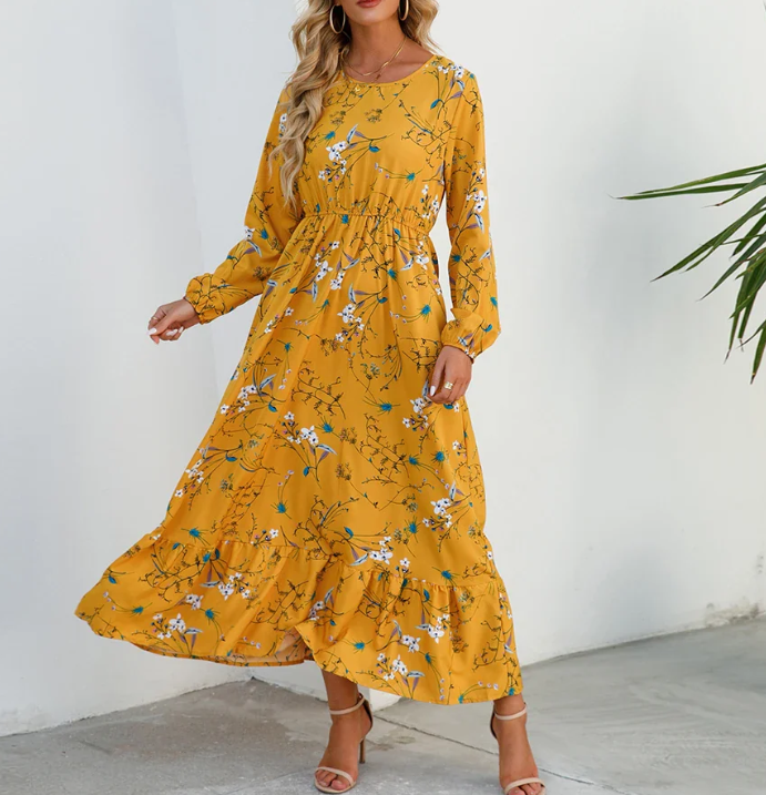 LM | Bohème with floral pattern dress