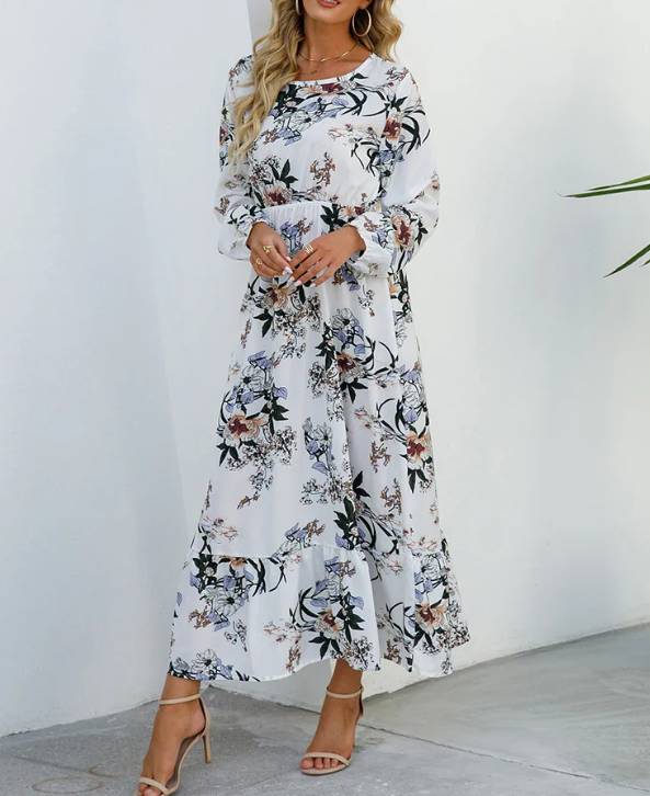 LM | Bohème with floral pattern dress