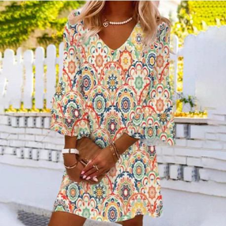 LM | Emily - Mini dress with mosaic dream