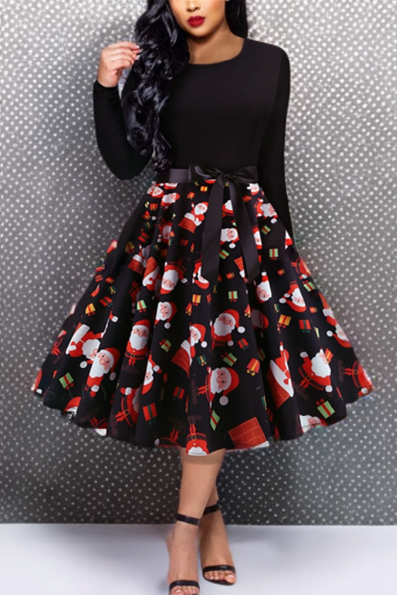 LM | Classic vintage dress with long sleeves