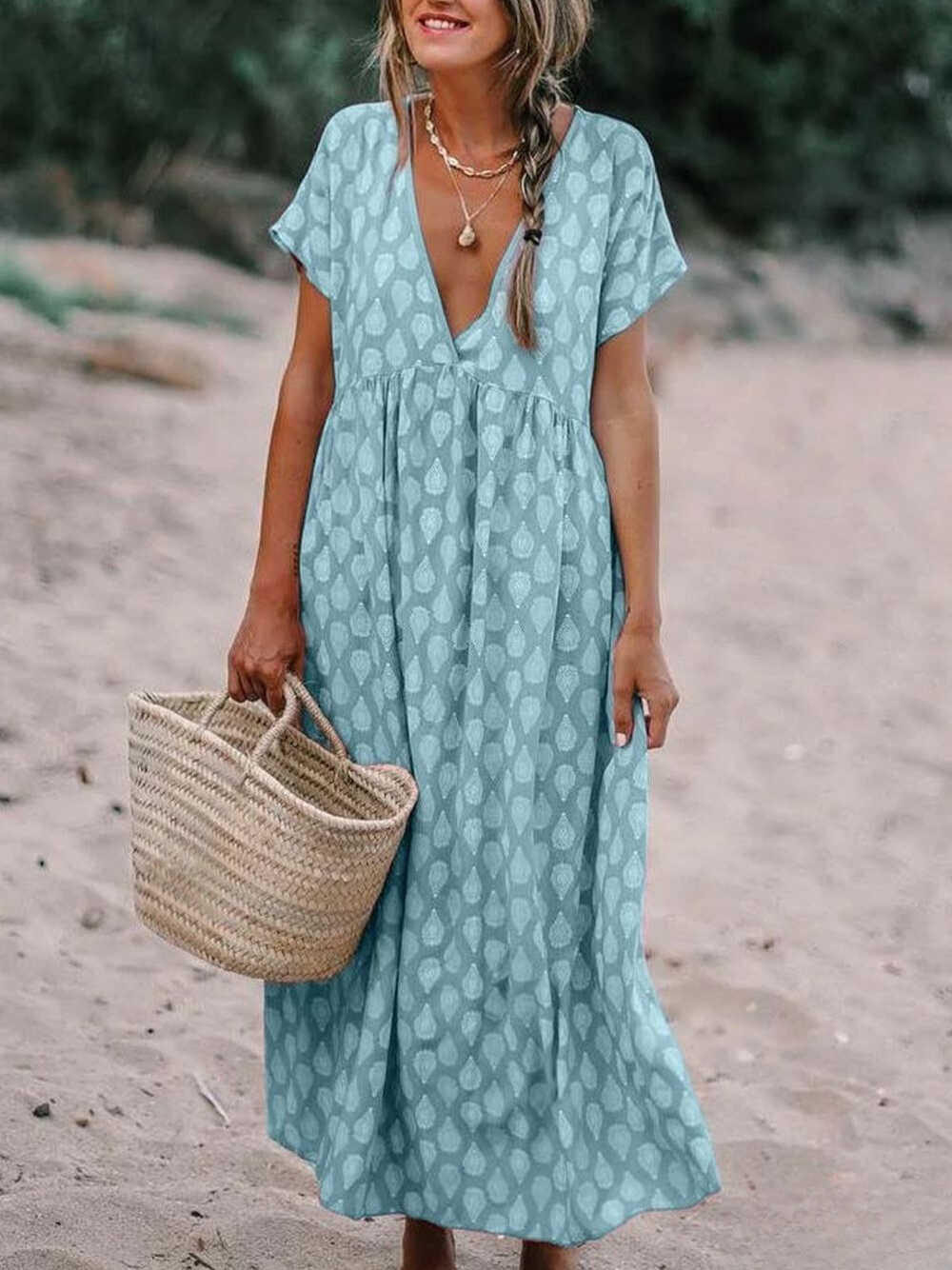 LM | Dress in floral fabric