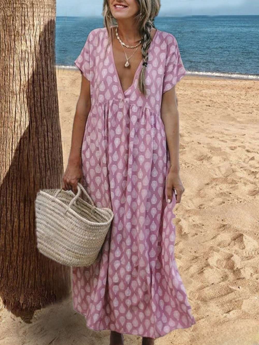 LM | Dress in floral fabric