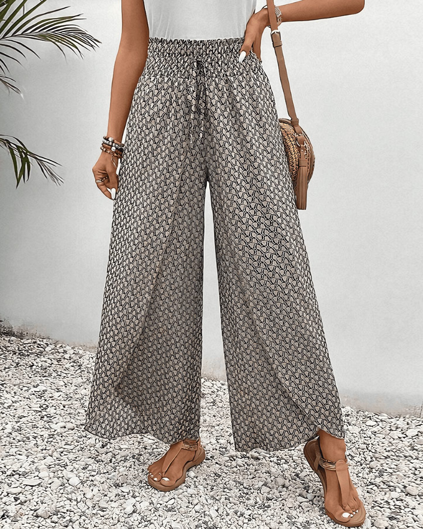 LM | Patterned summer pants for women
