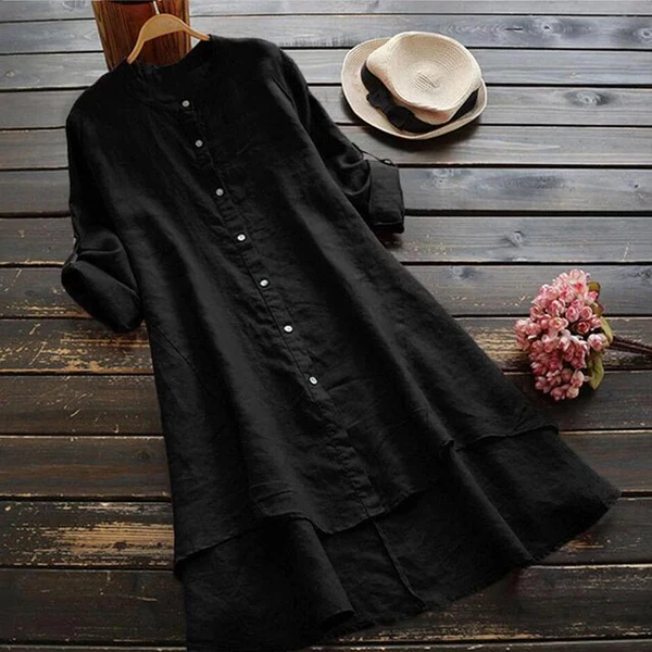 LM | Oversize summer dress in cotton and linen