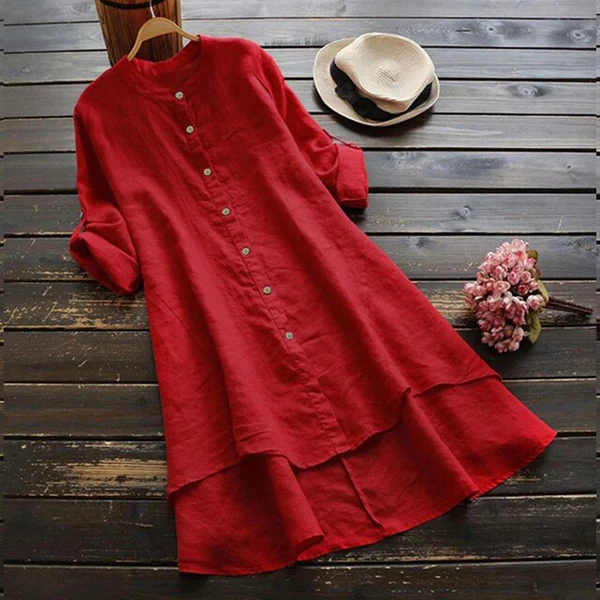 LM | Oversize summer dress in cotton and linen