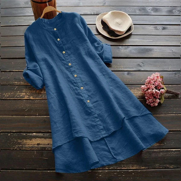 LM | Oversize summer dress in cotton and linen