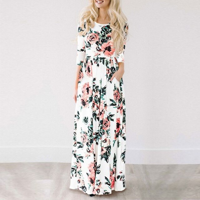 LM | Flowered dress for women
