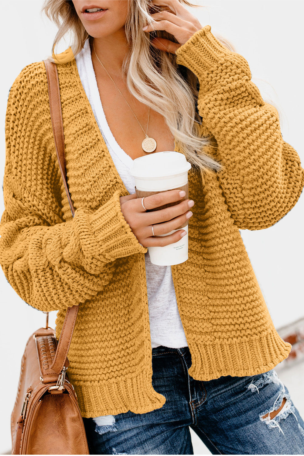 LM | Casual and fashionable winter cardigan
