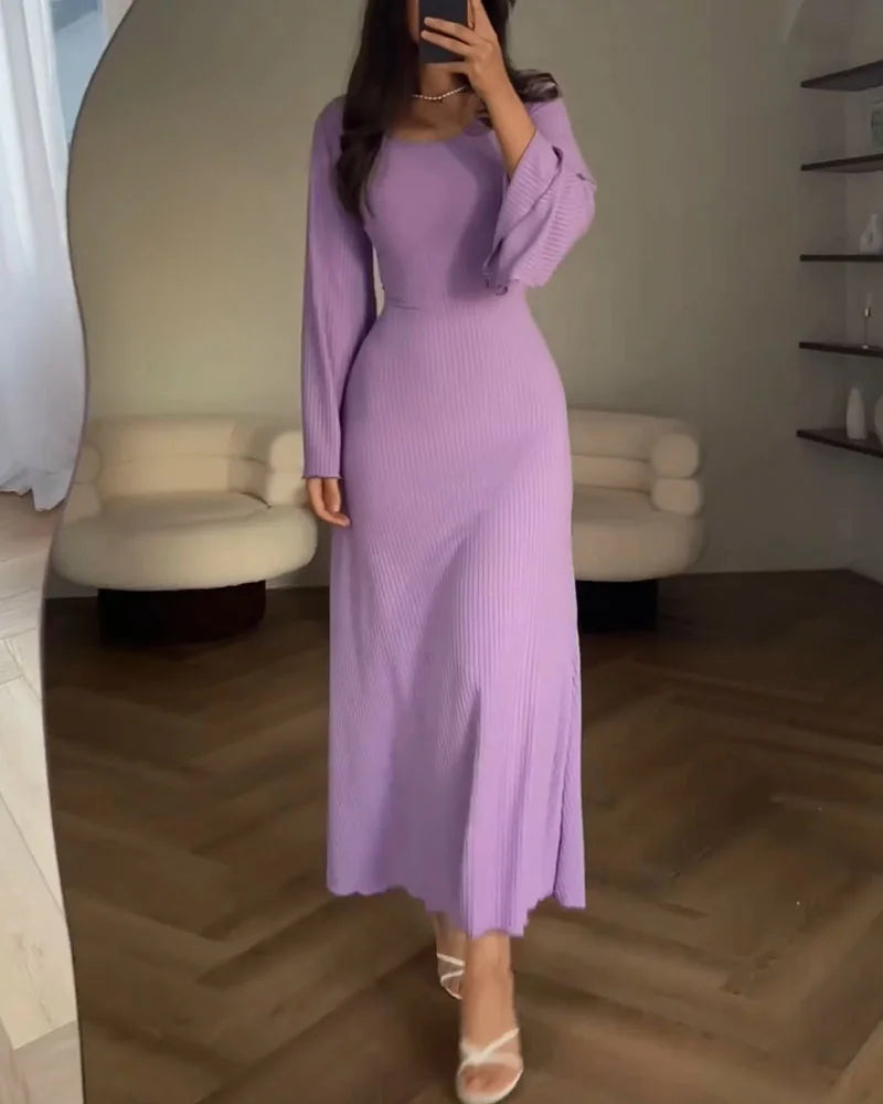 LM | Elegant long-sleeved dress