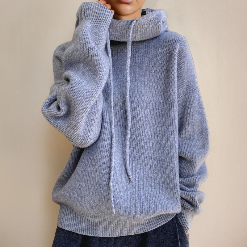 TS | Cozy pullover with drawstring