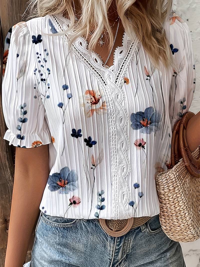 MB | Modische und vielseitige Blumenbluse