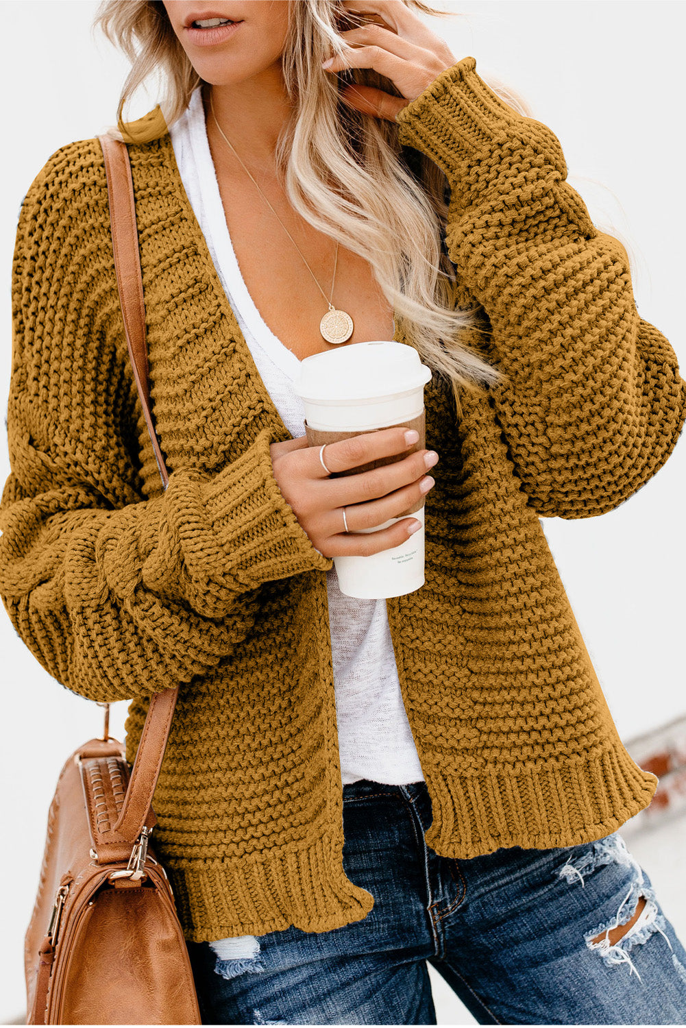 LM | Casual and fashionable winter cardigan
