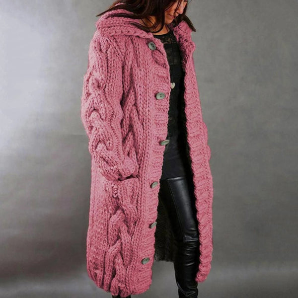 LM | Cozy knitted coat for women