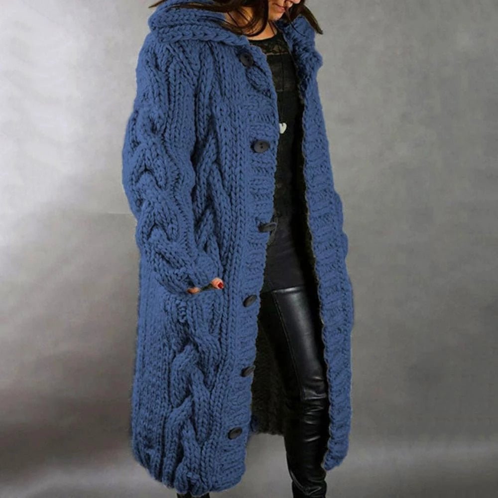 LM | Cozy knitted coat for women
