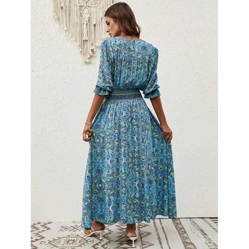 MB | Boho Maxikleid mit Schlitz