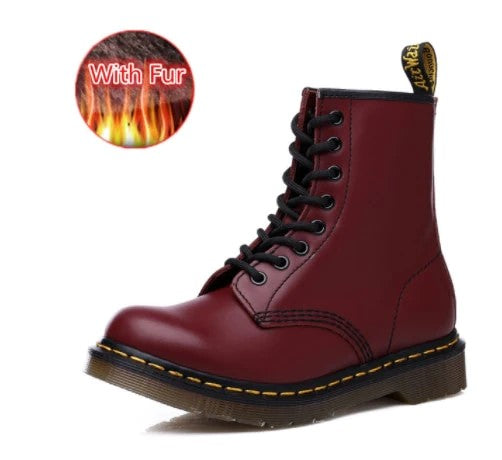 LM | Leather boots with thick soles