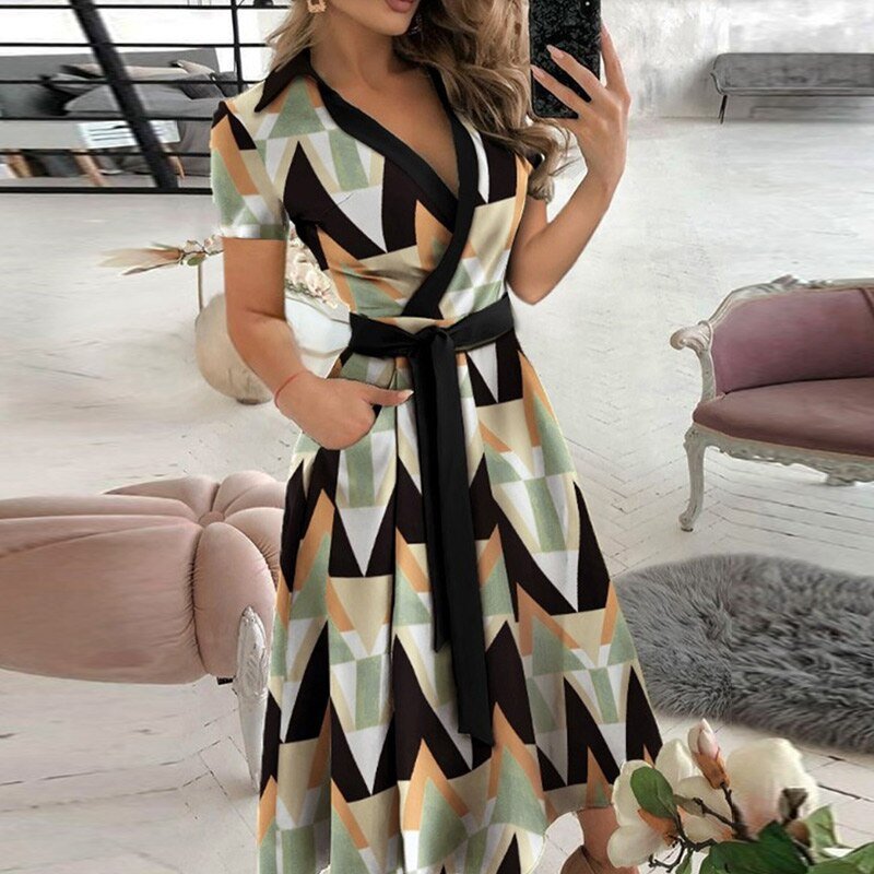 LM | A-line dress with bow tie
