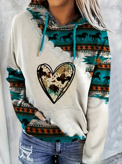 LM | Hoodie with Aztec pattern