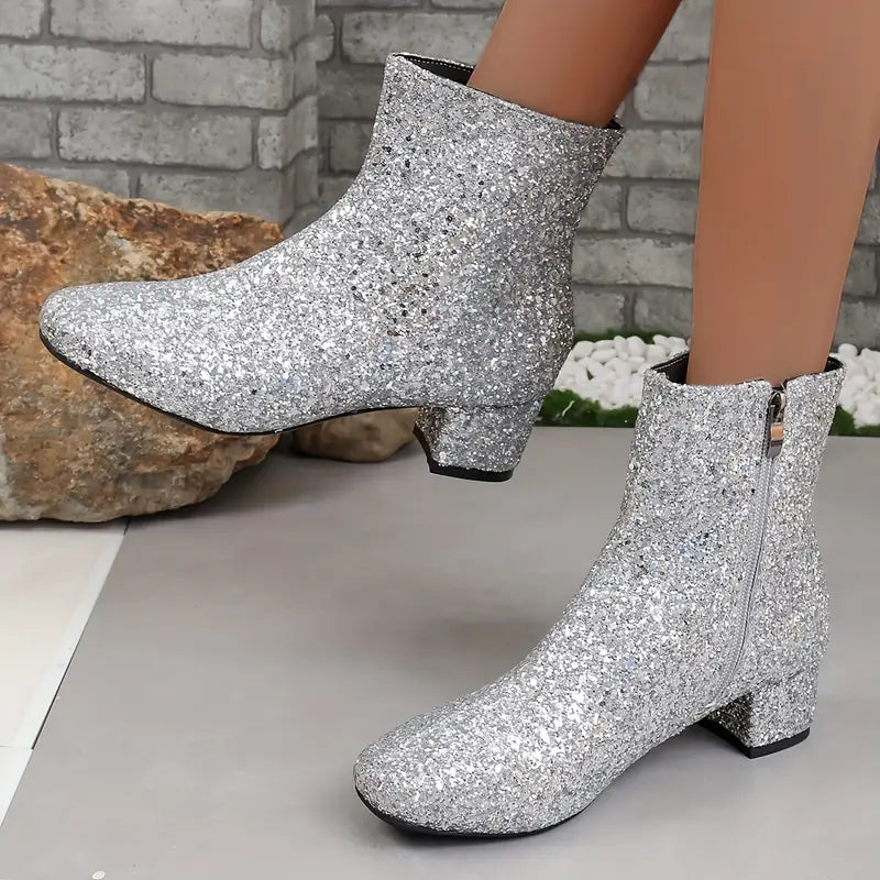 LM | PATTERN HEEL PARTY BOOTS
