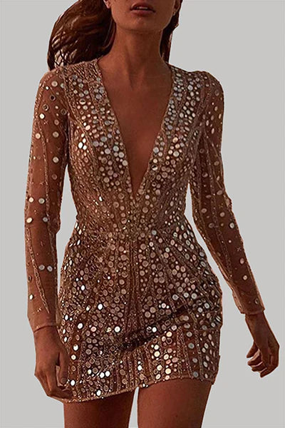 LM | Sequined mini dress